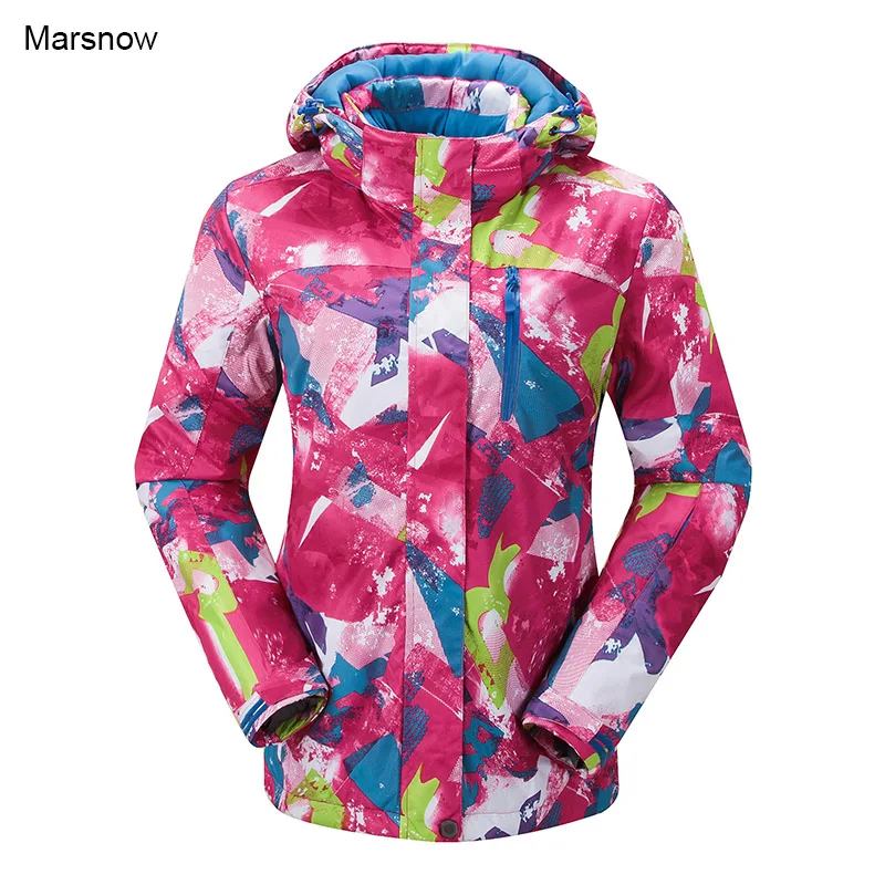 Marsnow Brand Women Winter Snowboard Jacket Ladies Snowboard Ski Jackets Clothes Windproof Waterproof Breathable Skiing Jackets