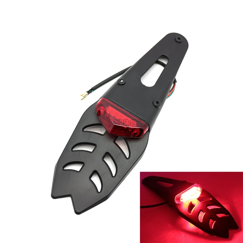 For CRF YZ CR EXC WRF 250 400 426 450 Motorcycle Light Enduro Trial Bike 12 LED Motorbike Brake Stop Rear rear fender Tail Light