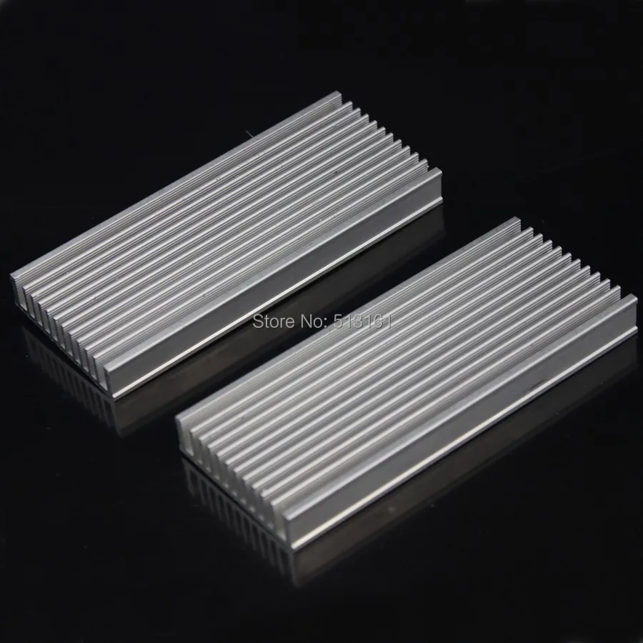 30pcs/lot Aluminum Heatsink Radiator Heat Sink Chip 120x50x12mm for IC LED Power Cooler