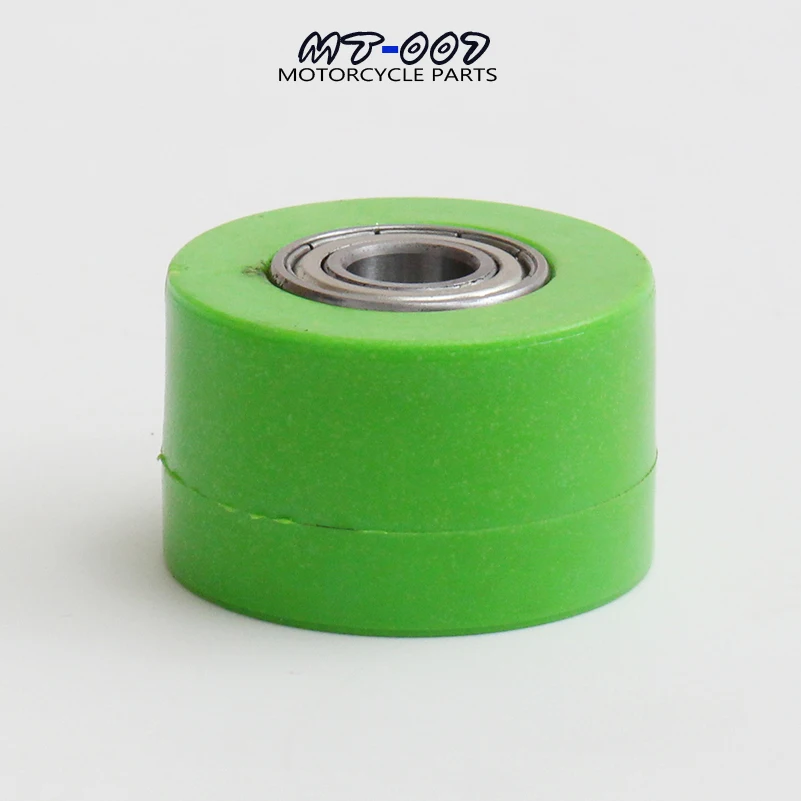 8mm/10mm Drive Chain Pulley Roller Slider Tensioner Wheel Guide For Pit Dirt Street Bike Motorcycle Atv Racing bike GREEN