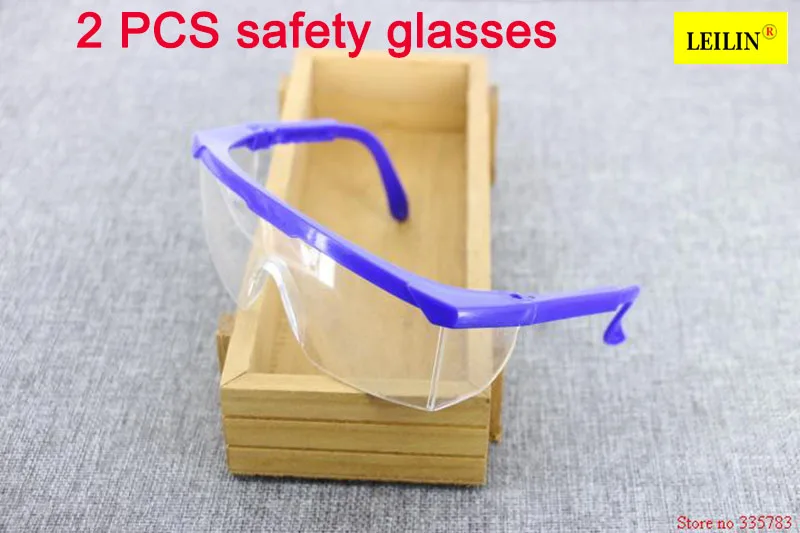 

2pcs High Quality PC Eye Protector Impact resistant protective glasses goggles Dust storm cycling dustproof glasses safety work