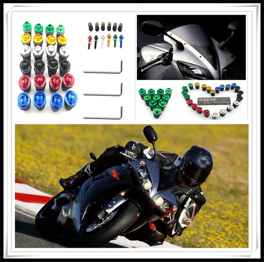 10PCS 5mm Motorcycle Screw Kit BOLTS Motorbike Windscreen Windshield Bolt Screws for TRIUMRH R RX HONDA CR80R 85R CRF150R