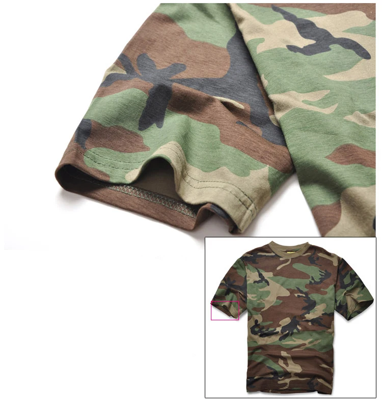 Summer Hunting Camouflage T-shirt Men Breathable Army Tactical Combat T Shirt Military Sport Camo Outdoor Multicam Tees