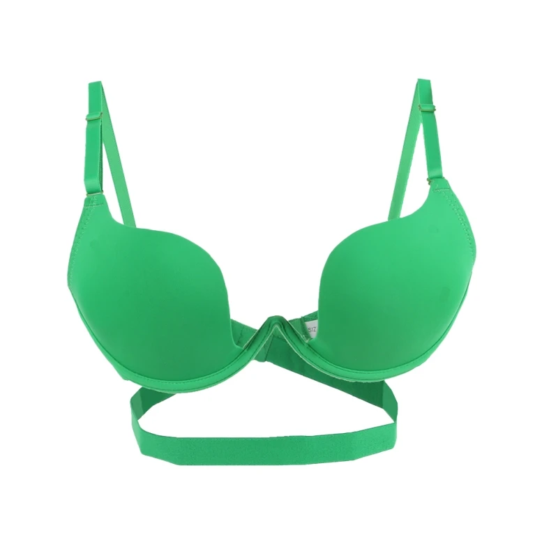 Women Bra Low Cut Women Sexy Bra Backless Convertible Seamless Seamless U Shaped Push-up Bra Comfortable Underwear