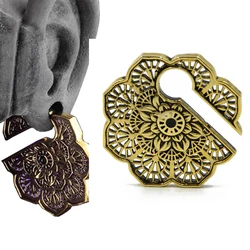 1 Piece Tribal Antique Vintage Mandala Folower Ear Weight Plug Ear Stretcher Expander Gauge Earring Body Piercing Jewelry