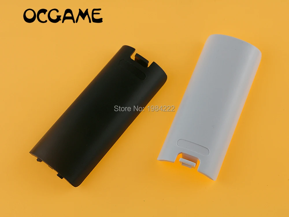 50pcs/lot Black White Battery Door Cover Lid Replacment for Nintendo Wii Controller