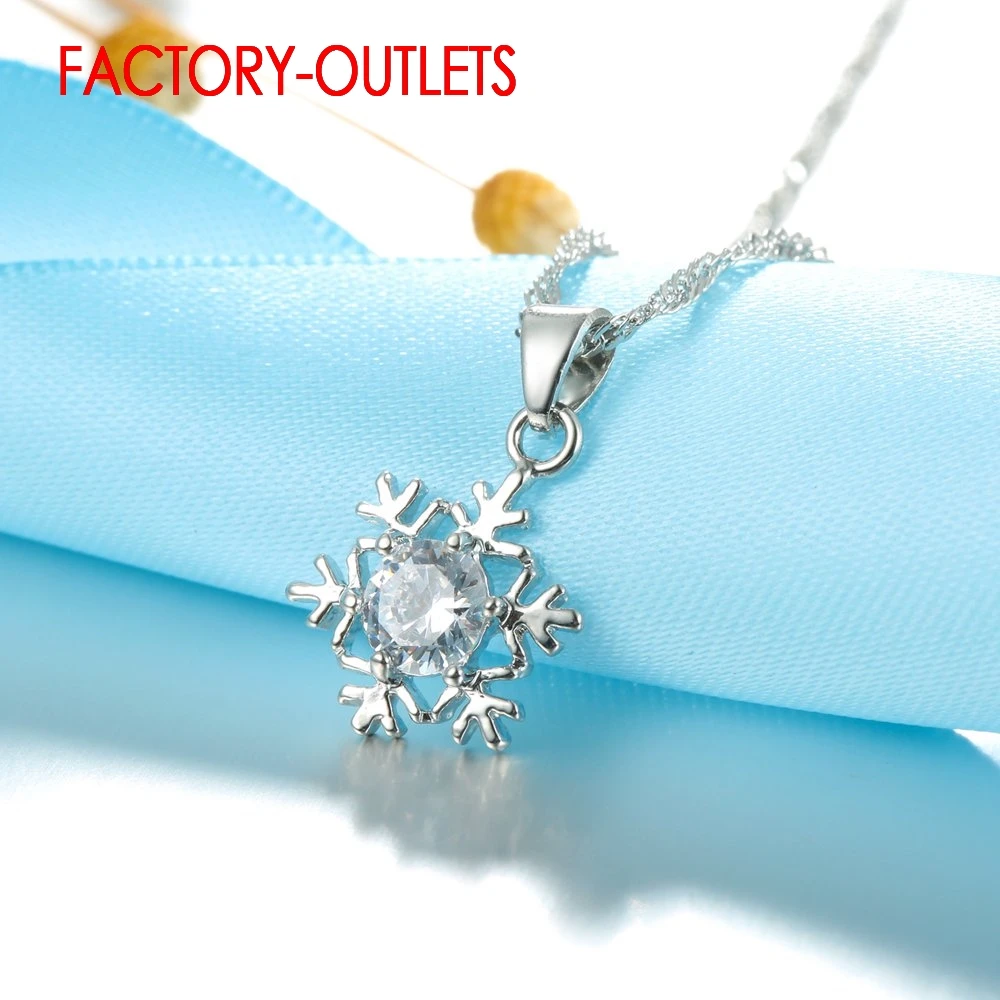 925 Sterling Silver Needle Bridal Jewelry Sets Fashion Jewelry Snow Shape CZ Cubic Zirconia Women Girls Engagement Anniversary