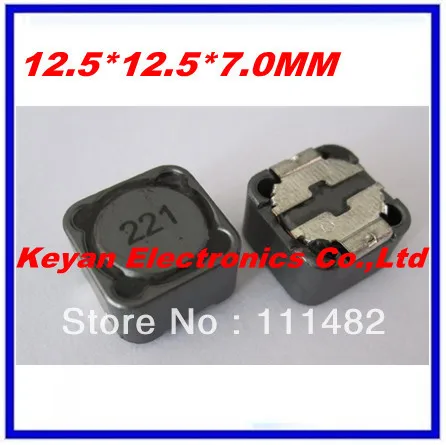 

100 PCS DS1207-221M 220uH 12.5*12.5*7.0MM 220 uH 221 SMD Power Inductors