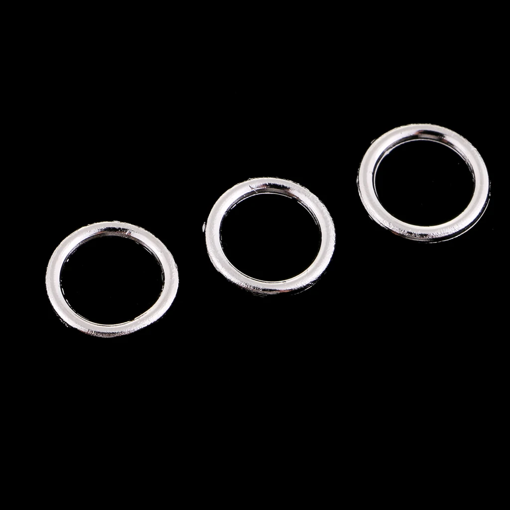 100 Pieces Alloy Bra Strap Adjuster Slider O Ring Lingerie DIY Sewing Crafts Silver