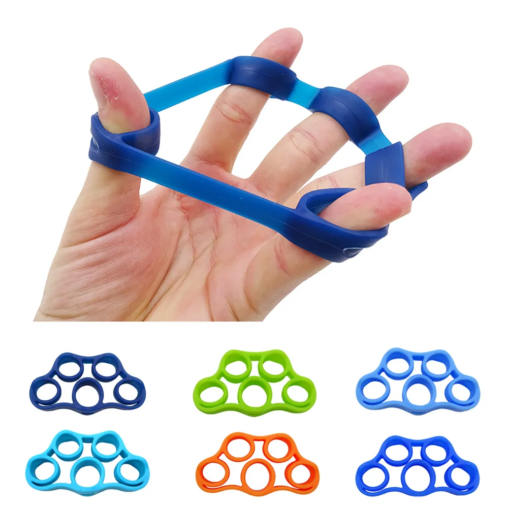 3 Level Silicone Ring Finger Hand Grip Strengthener Fitness Hand Exerciser Finger Trainer Expander Training Equipment