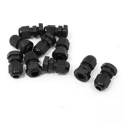 10Pcs PG07 3mm to 6.5mm Diameter Cable Gland Plastic Fastener