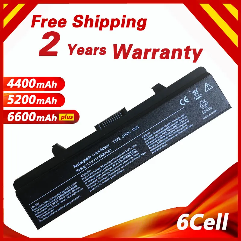 Golooloo 6 cell laptop battery for DELL Inspiron 1525 1526 1545 1546 Vostro 500 CR693 GW240 GW241 GW252 HP277 HP297 PP29L M873