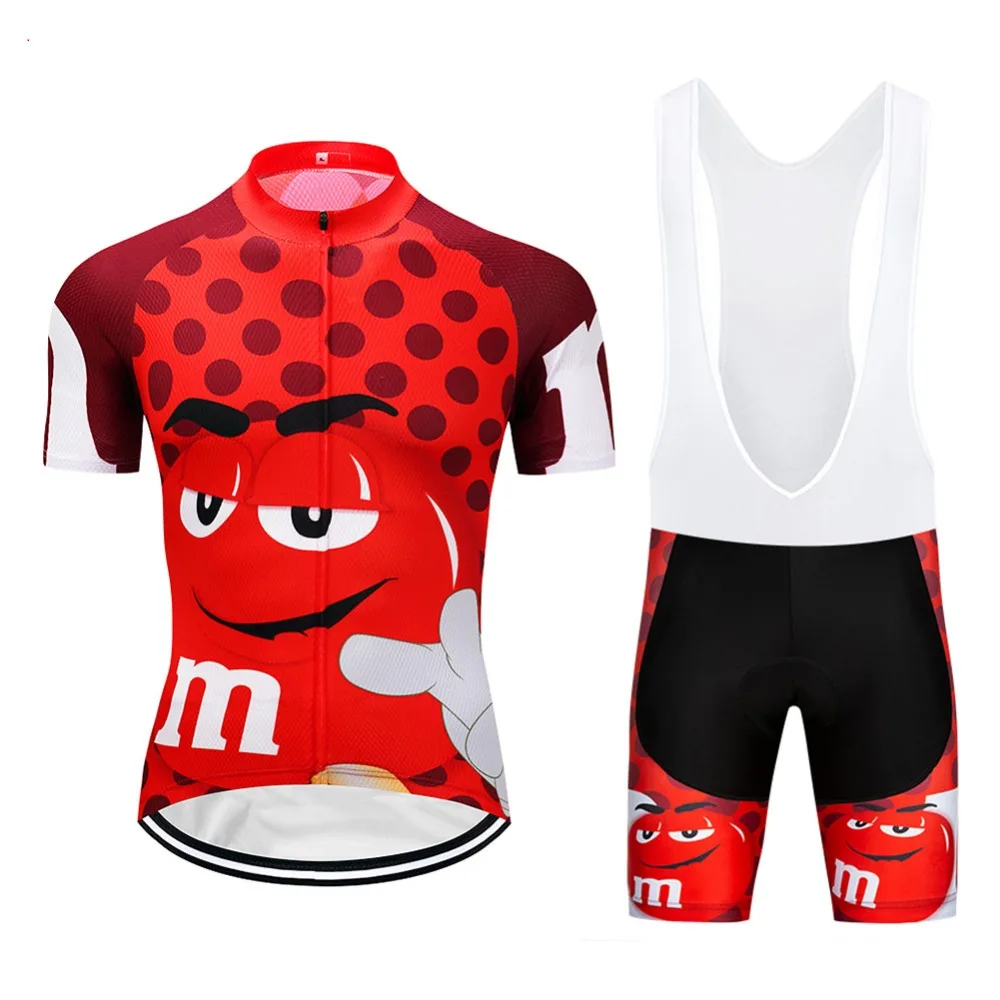 2024 Funny Cycling Jerseys Bib Set MTB Mountain Bike Clothing Men\'s Short Set Ropa Ciclismo Bicycle Wear Clothes Maillot Culotte