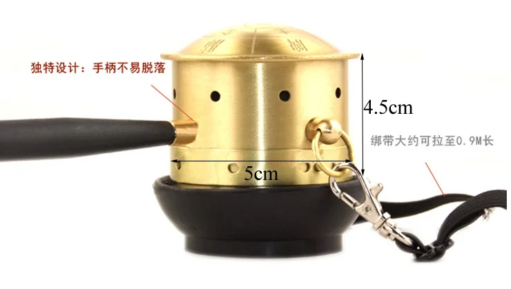 Copper Moxibustion Can Pot Body Massage Massager Portable Warming Treatment Therapy Moxa Stick Burner Health Care Equipment