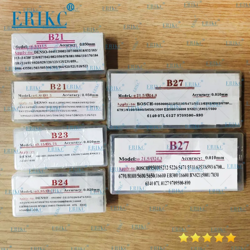 ERIKC 400pcs common rail lift adjusting shim and adjusting shim kits for injectors,auto diesel engine gasket for denso