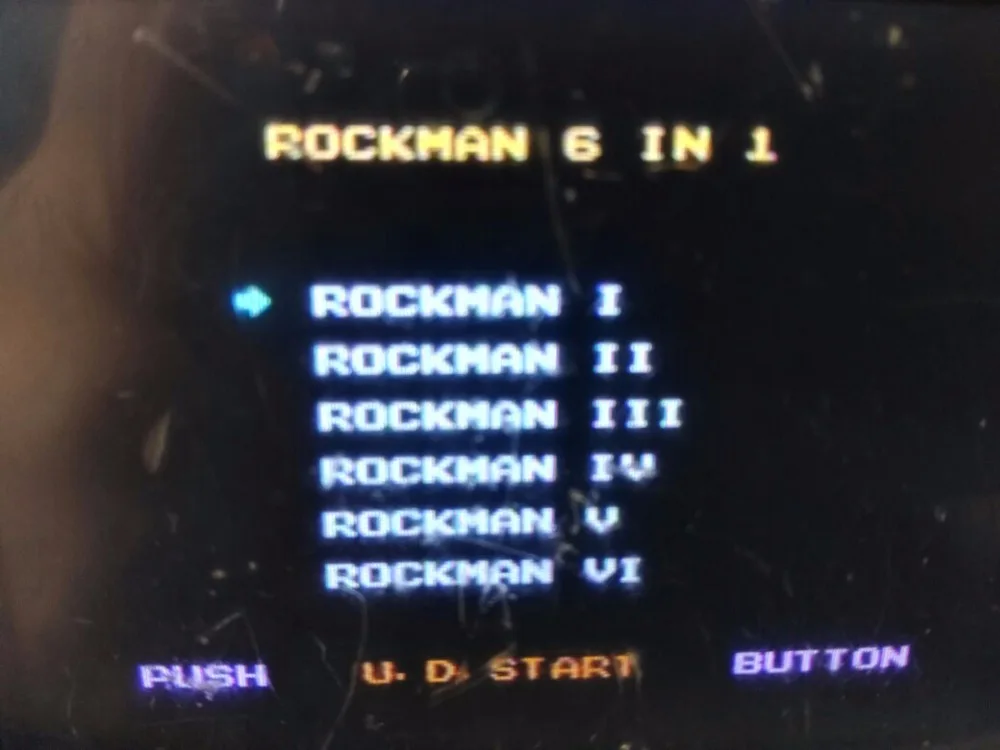 60pin 8bit เกม: Rockman 6 IN 1คอลเลกชันตลับหมึก (ญี่ปุ่นรุ่น!!)