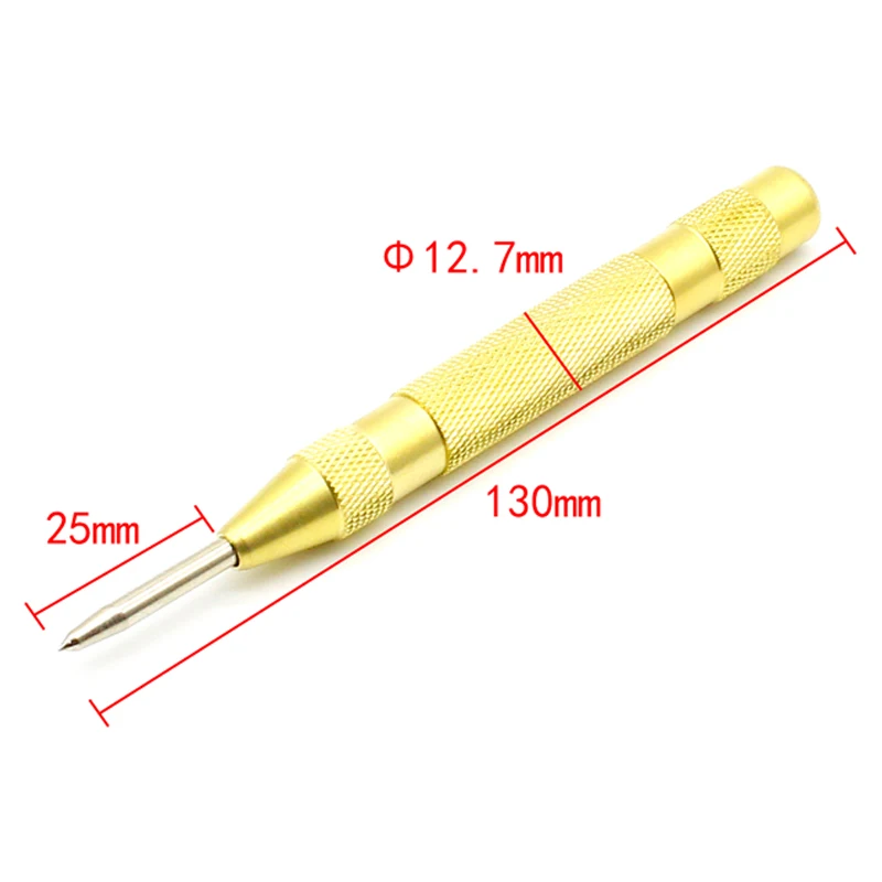 1 pc 5 Inch Automatic Center Pin Punch Spring Loaded Marking Starting Holes Tool