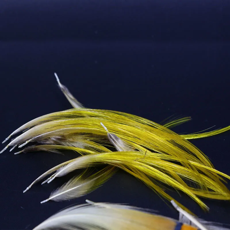 NEW 1set natural golden pheasant feathers mix Golden pheasant head crest tippets&center tail feathers fly tying feather material