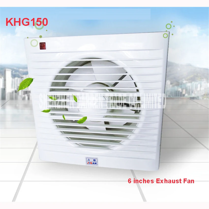 

6 Inch Mini Wall Window Fan Bathroom Toilet Kitchen Exhaust Fans Exhaust Fan Installation Windows Panel size 200*200MM KHG-150