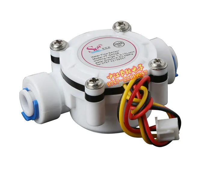 High Precision DN6 G1/4 PE Water Meter Flow Sensor Counter Indicator Dispenser Flowmeter