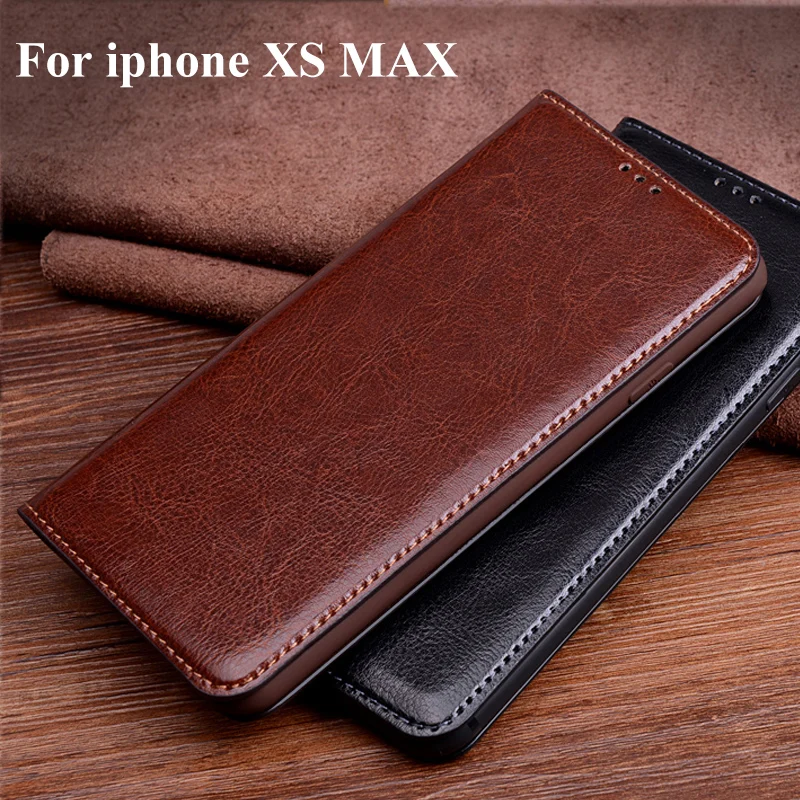 

Флип-чехол из натуральной кожи 6,5 для iphone XS Max X Smax, чехол-накладка для iphone xsmax, чехол-накладка