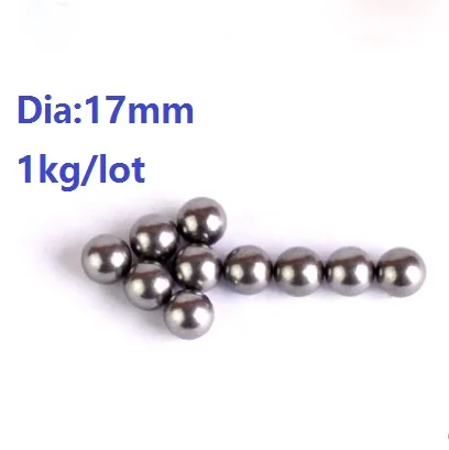 1kg/lot (50pcs) high quality steel ball Diameter 17mm high-carbon steel balls bearing precision G100 Dia 17mm