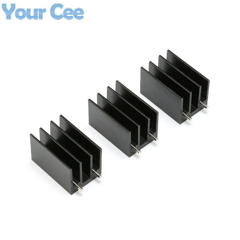 5pcs/2pcs 16*16*25mm TO-220 Heatsink Cooling Fin Radiator Aluminum Cooler Heat Sink 16X16X25mm