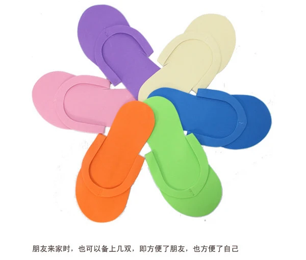 Disposable EVA Foam Thong Slippers, Spa Slipper, Beauty Slipper, Pedicure, Free Shipping, 100Pcs Lot