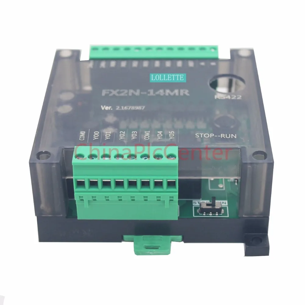 FX2N Porta di comunicazione RS422 Controller PLC 14MR 14MT 8 ingressi 6 uscite relè controller programmabile RS485