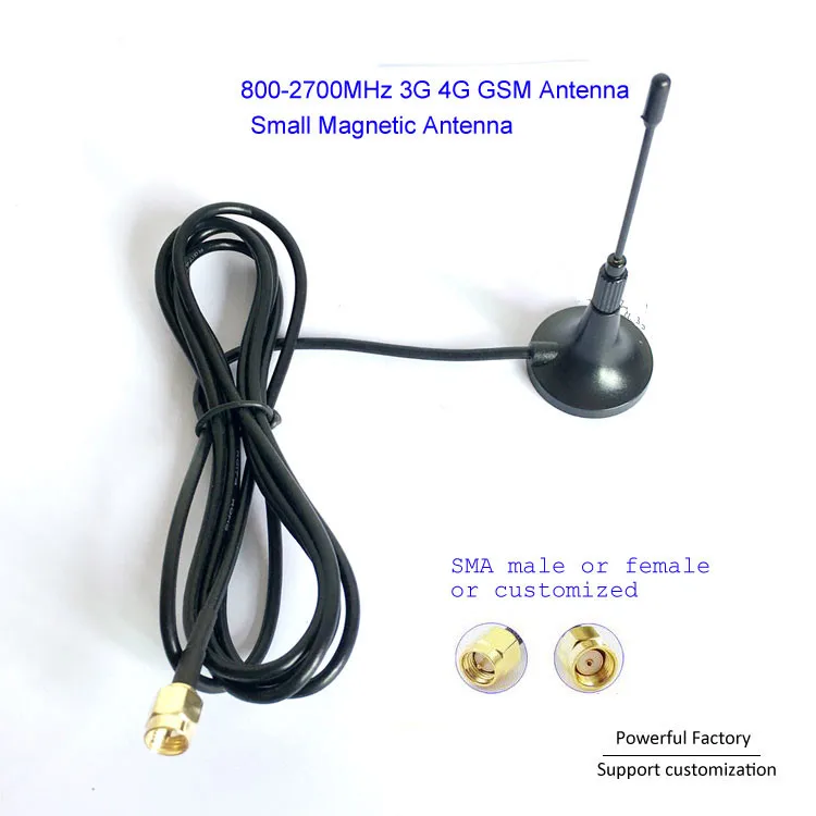 GSM GPRS 3G/900/1800/1900/2100/2500/2700 Mhz Antenna 4dBi Magnetic