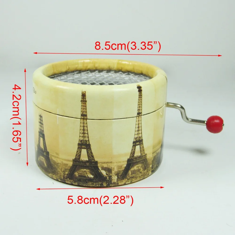 Paper Hand Crank Music Box Tower, DIY Special Souvenir, Angela\'s Gifts, Free Shipping