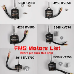 FMS RC Airplane Plane Motors Brushless 5060 4258 4250 3648 3536 3541 3948 KV540 KV580 KV360 KV850 Model Aircraft Avion Parts