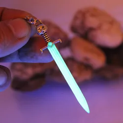 New  Sword Luminous Necklace Pendant GLOW in the DARK Gift