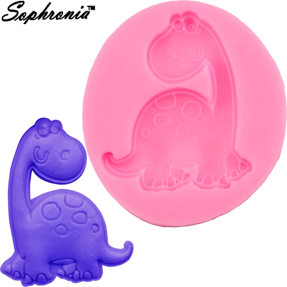 Dinosaur Dragon Silicone Molds Cookies Bread Lollipop Bakeware Baby Shower Ramadan Decoration Patisserie And Confectionery M595