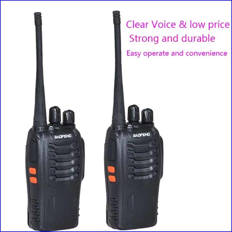 

2pc Walkie Talkie Two Way Radio Interphone Wireless bf-888s baofeng 888s with UHF400-470MHz Walk Talk CB Radio Communicator