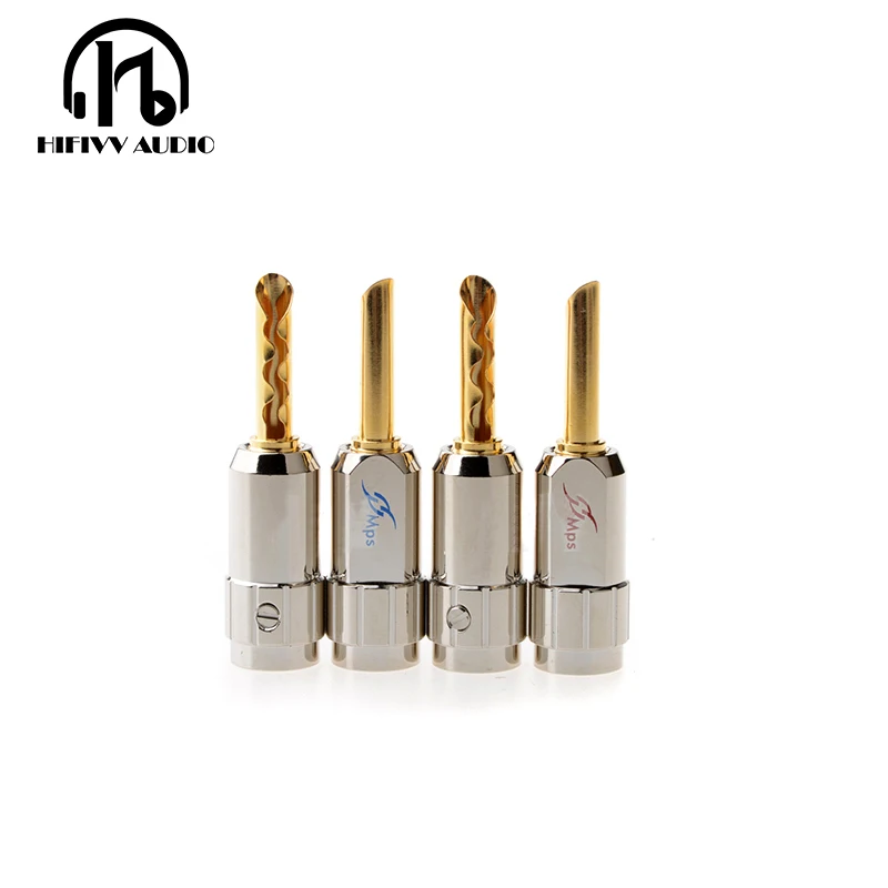 HIFI Speaker Banana Plug MPS Shark-1MK2 For Audio Copper Banana Connector Socket