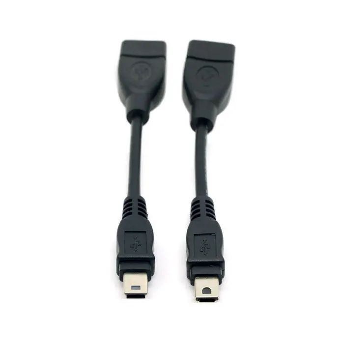 Mini USB 2.0 Type A & Mini USB 2.0 Type B to USB Female OTG Cable DV DC