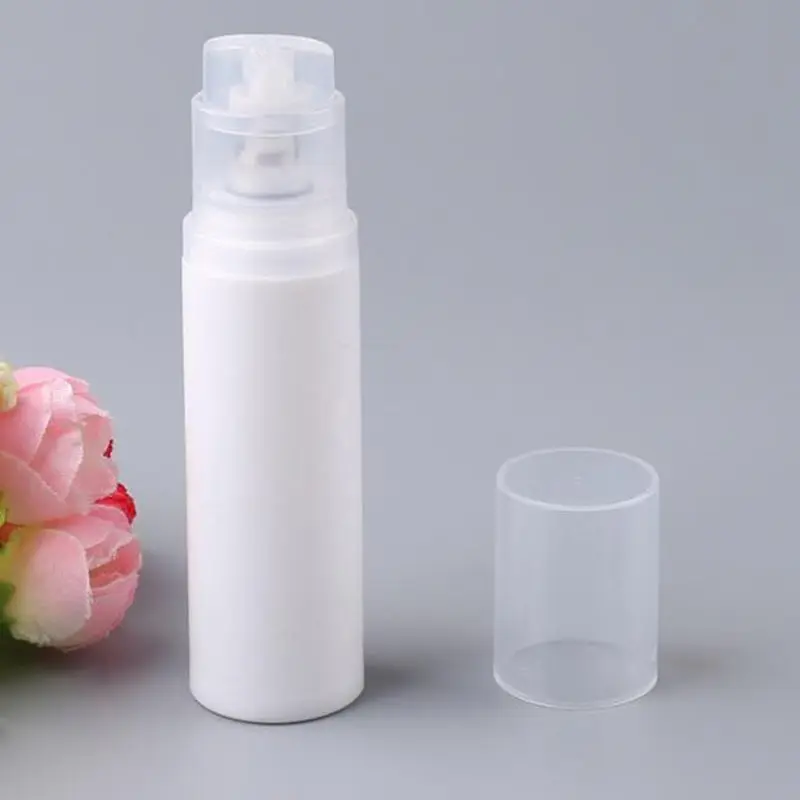 5ml 10ml 15ml airless pump plastic bottles vacuum pressure emulsion bottle with lotion pump on travelling cosmetic packaging