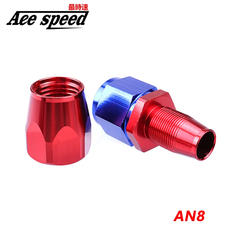 

AN8 Stright Swivel Hose End 0Degree Aluminum Fittings Oil Adapter Oil Cooler Kits Oil Fuel Reusable Hose Fitting