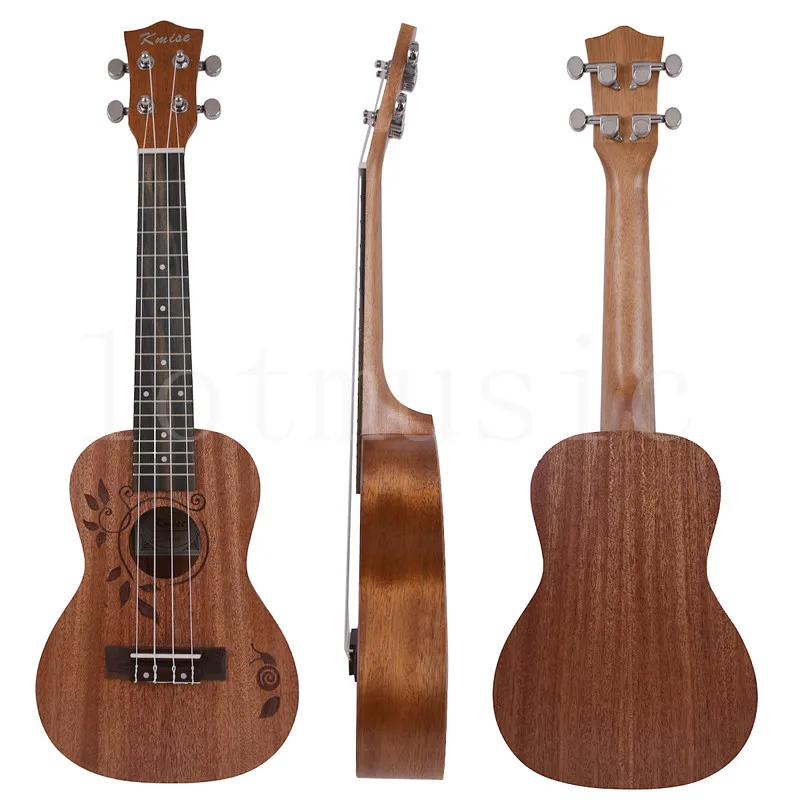 

Kmise Concert Ukulele Uke Acoustic Hawaiian Guitar 23 Inch 18 Frets with sapele