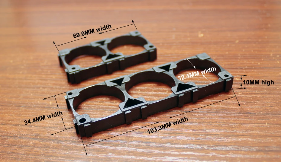 10pcs/lot Lithium battery universal bracket 32650 32700 32900 lithium battery fixed base snap connection assembly bracket seat