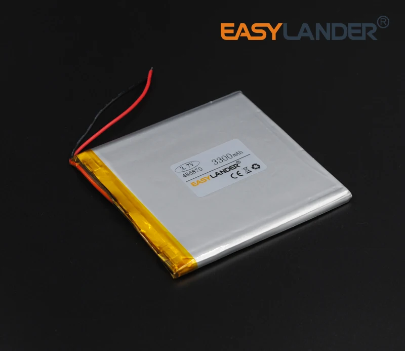486870 3.7V 3300mAh Rechargeable Lithium Li-ion Polymer Battery Lipo Batteries