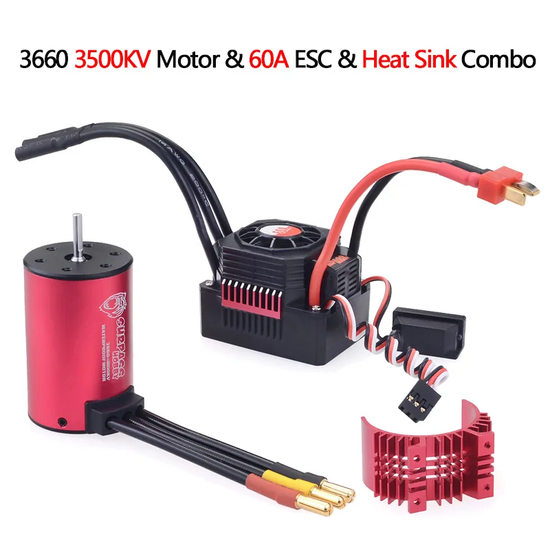 OVERTREFFEN HOBBY Wltoys 144001 124019 104001   RC Auto 3650 3660 F540 3600KV 5200KV 3930KV 4370KV Borstelloze Motor 45A 60A ESC