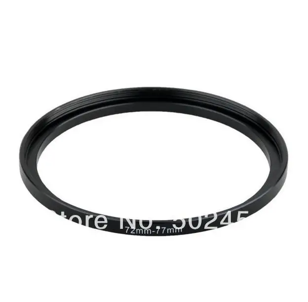 NEW 72mm-77mm BLACK Aluminum metal selling 72-77mm 72 to 77 72mm to 77mm Step Up Ring Filter Adapter HOT Wholesale!