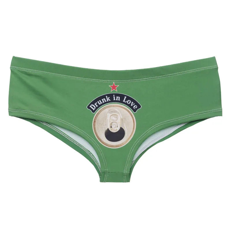 

DeanFire Drunk In Love Beer Funny Print Panties Ladies Underwear Super Soft Kawaii Lovely Female Push Up Briefs Lingerie Thong