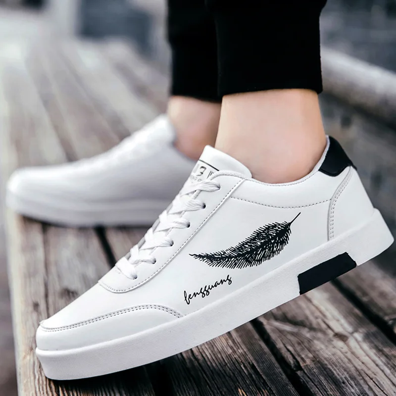 Männer Casual Skateboard Schuhe Weiße Schuhe Im Freien Freizeit Turnschuhe Atmungsaktive Wanderschuhe Flache Schuhe Chaussure Homme