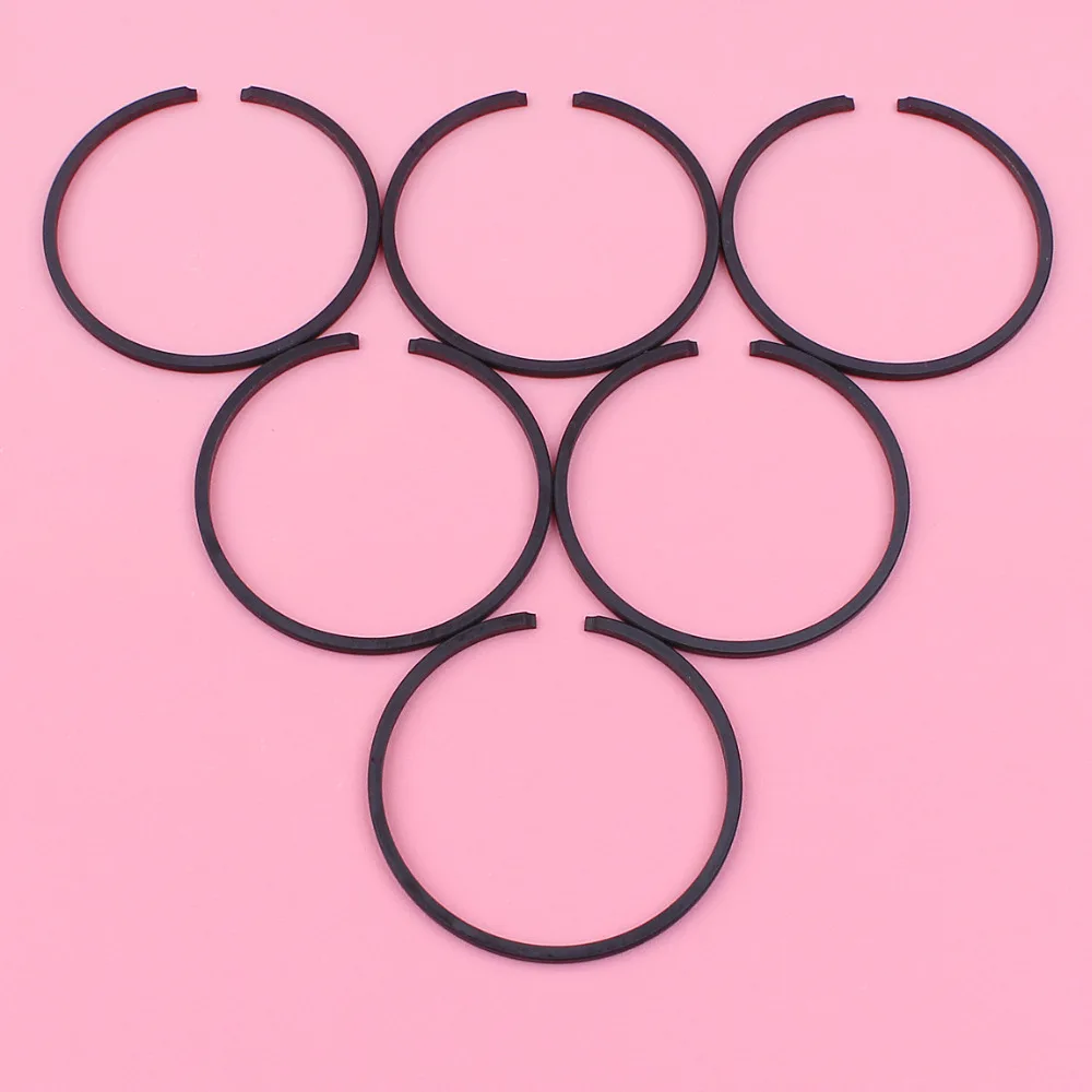 6pcs/lot Piston Rings For Stihl FC55 FC75 FC85 HL45 HL75 KM55 KM85 MM55 Trimmer Tool Engine Spare Part 34mm x 1.5mm  Accessories