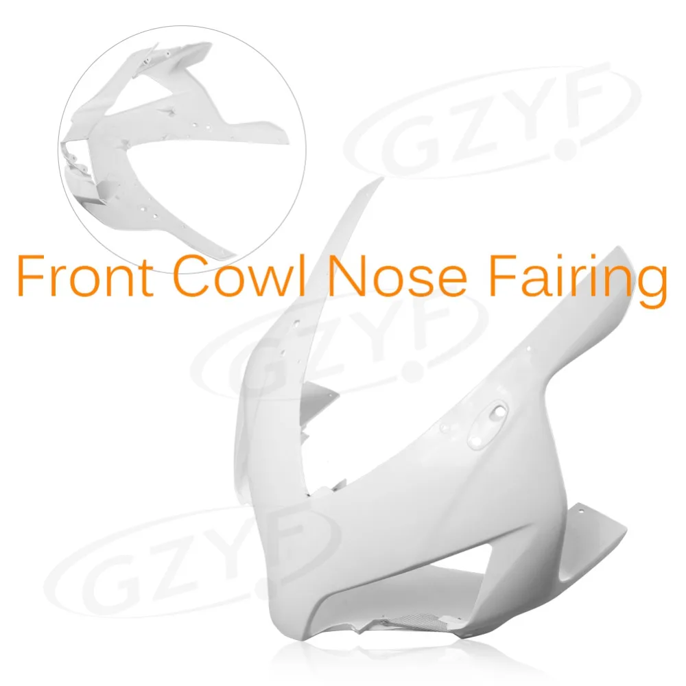 

Unpainted Motorcycle Upper Front Fairing Cowl Nose Fits for 2004 2005 CBR 1000RR CBR1000RR 04 05, ABS Plastic