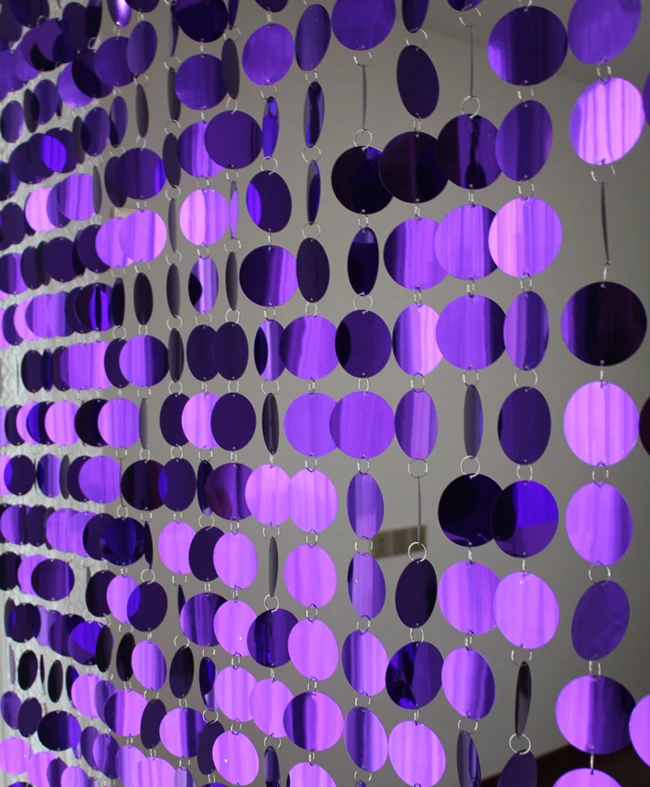 30m PVC sequins Wedding supplies festive party decoration curtain interior decoration curtains, silver glitter sequins