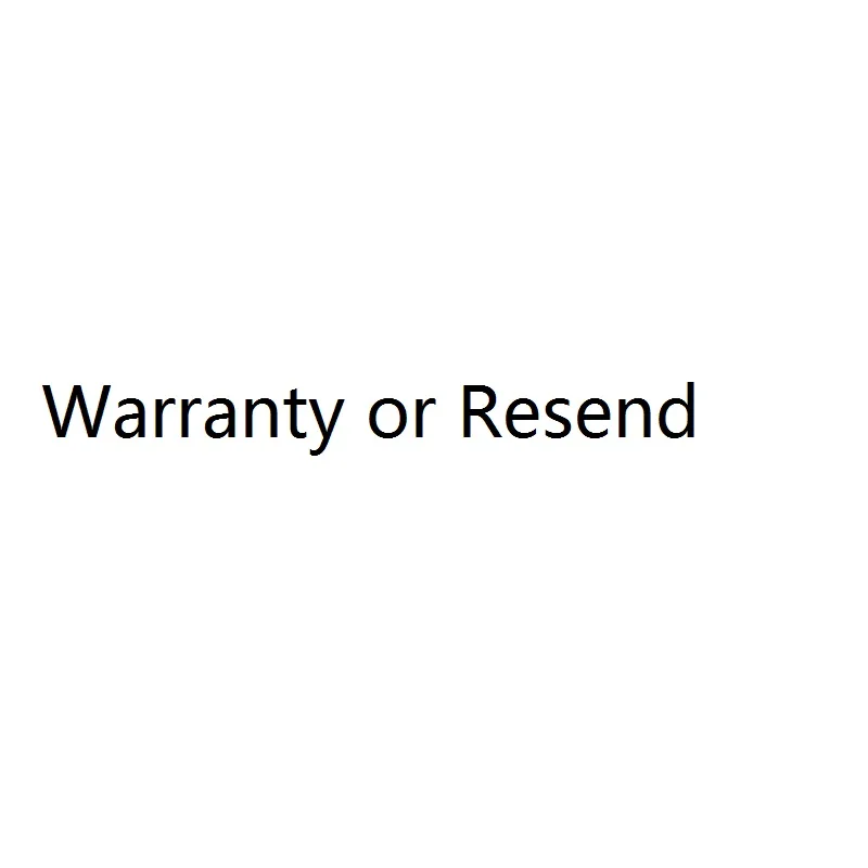 Warranty or Resend shipping cost